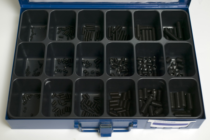 Assortment Box Hexagon Socket Cup Point Set Screw