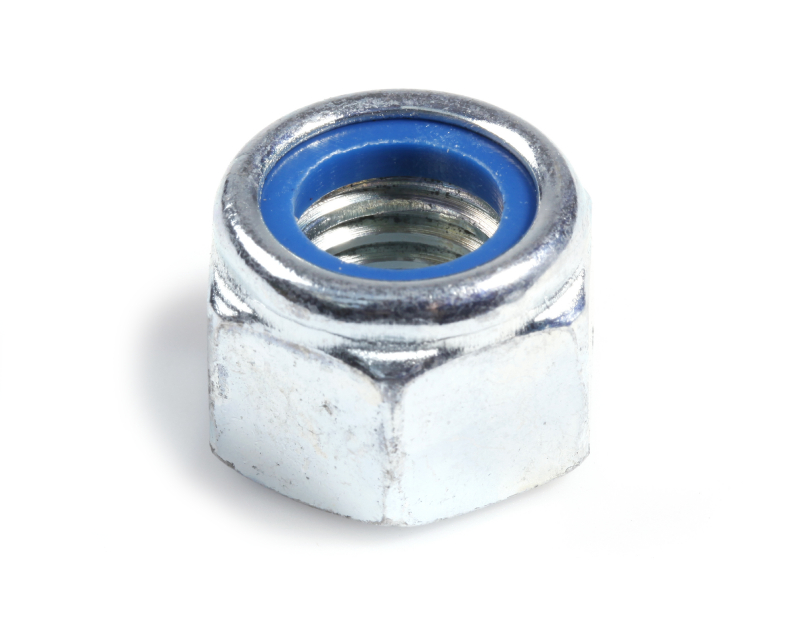Self-Locking Hexagon Nut high 8 DIN 982 BZP Nylon ring