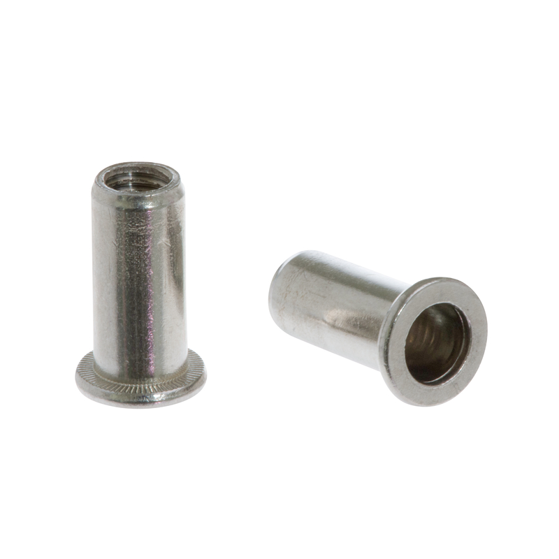 Blind Rivet Nut FTT A2 cylindrical with flat round head