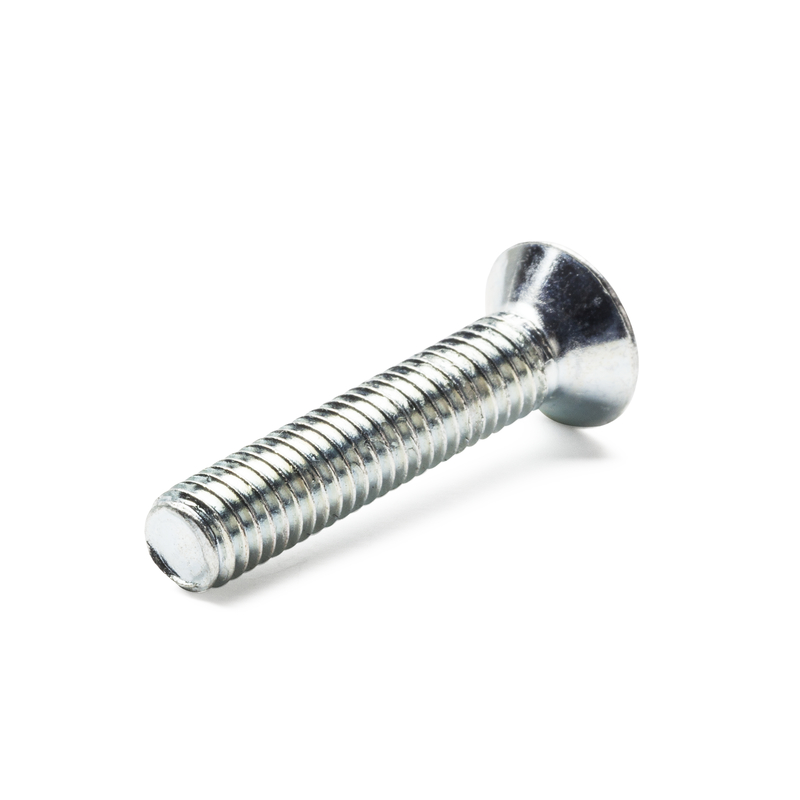 Slotted Raised CSK Head Screw 4.8 BZP